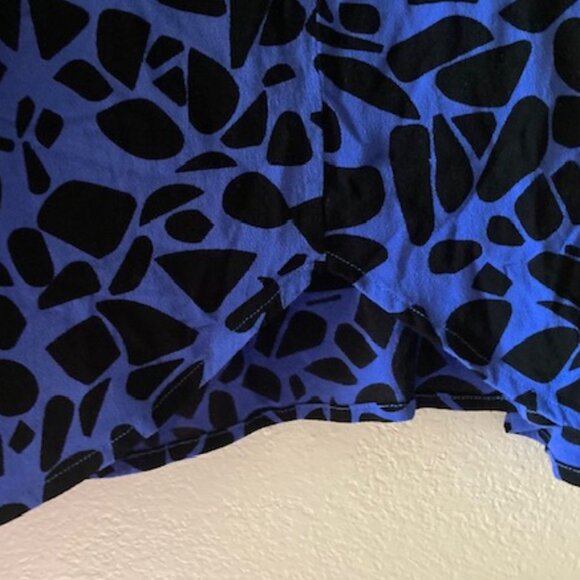 EUC FIGHTING EEL AVA SKY HONOLULU HAWAII COBOLT BLUE BLACK TANK ALOHA WEAR XS - Picture 9 of 13